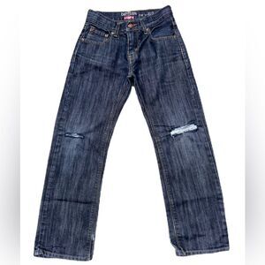 Denizen Slim Straight dark wash denim jeans. Size 10 regular